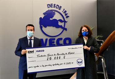 Iveco España realiza una donación de 35.000 euros al Banco de Alimentos