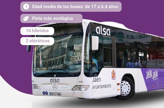 Jaén duplica los usuarios de autobús y prepara una flota de cero emisiones