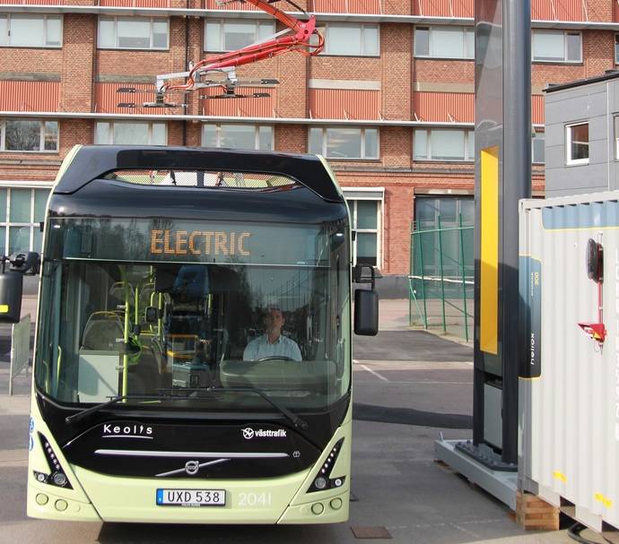 Volvo y Heliox inauguran la estación de carga para autobuses eléctricos