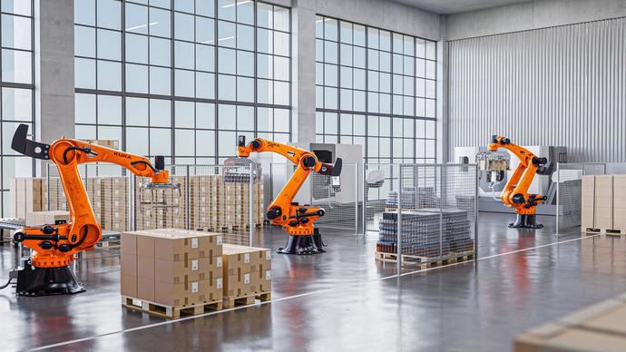 KUKA lanza nuevos robots paletizadores para cargas pesadas
