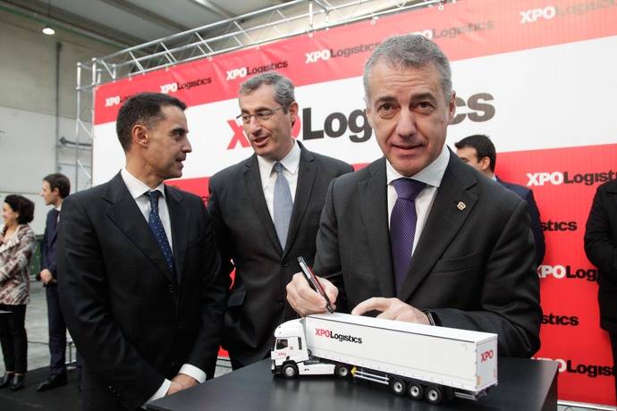 El Lehendakari inaugura centro de XPO Logistics