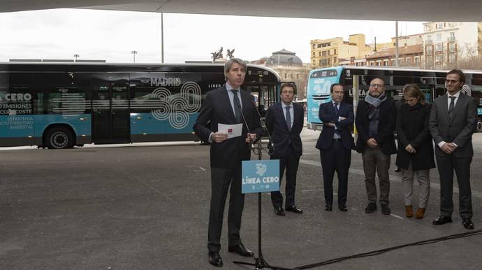 Presentación de la nueva línea de la EMT de Madrid.