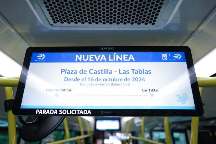 Madrid inaugura un carril bus para reducir los tiempos de viaje en la A-1
