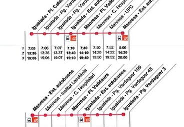 Cataluña crea una línea de bus entre Igualada y Manresa