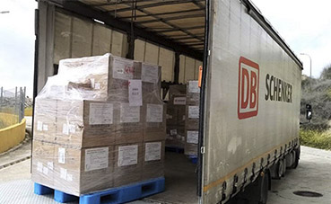 DB Schenker distribuye 100.000 mascarillas a España e Italia