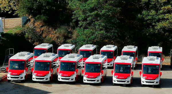 Minibuses de Indcar.