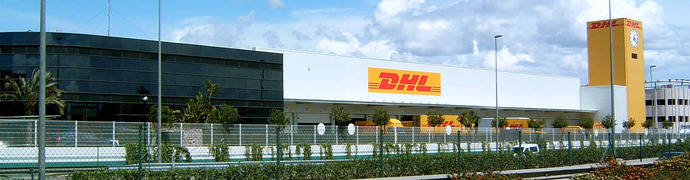 Nave en de DHL Parcel Valencia.