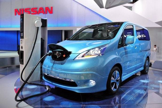 La furgoneta 100% eléctrica eNV200 de Nissan.