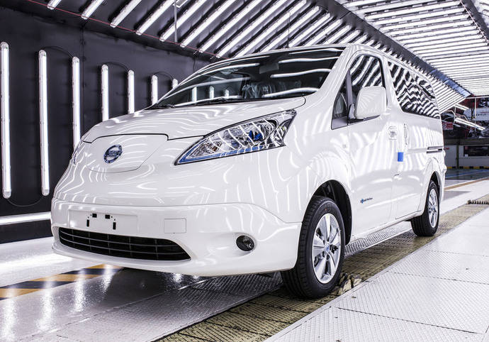 Una Nissan e-NV200.