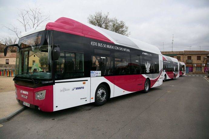 Un autobús urbano de la ciudad de Toledo.