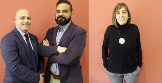 David Farré, Iván García y Marta Sánchez.