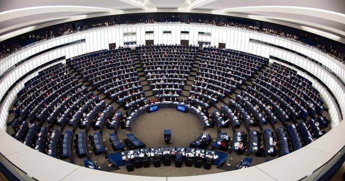 Interior del Parlamento Europeo.