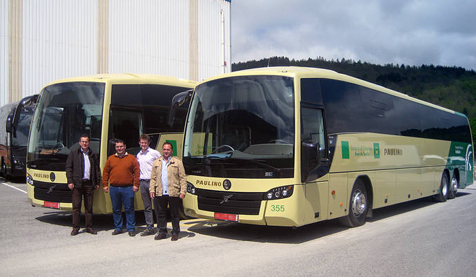 Los dos SB3 de Sunsundegui adquiridos por Autocares Paulino.