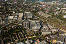 Planta de producción de Mercedes Benz en Düsseldorf.