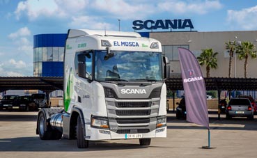 La empresa el Mosca incorpora 3 Scania de GNL a su flota de camiones
