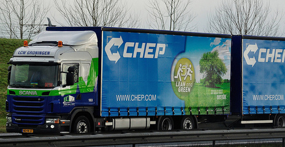 Un megatruck compartido de Chep para P&amp;G y Capsa