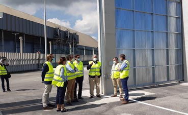 La APS recibe la obra del recinto con muros de hormigón de semirremolques