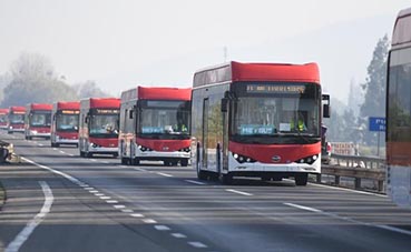 Chile incorpora a su flota de autobuses, 150 nuevas unidades BYD