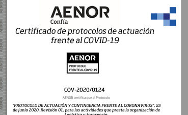 Aragón obtiene el certificado Aenor, de seguridad en el transporte