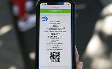 EMT Madrid lanza el pago del billete sencillo vía QR