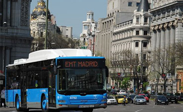 La flota de autobuses de EMT Madrid funciona al 100%