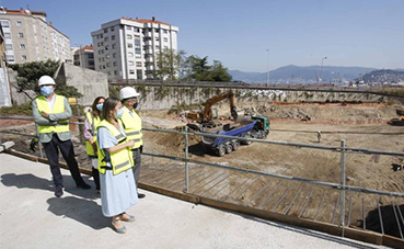 Avances en las obras de la nueva estación de autobuses de Vigo
