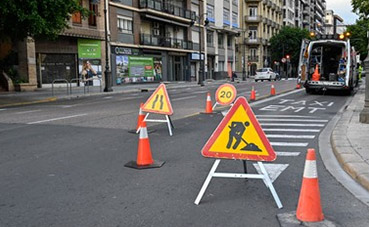 ETM Valencia realiza trabajos de mejora en la calle Colón