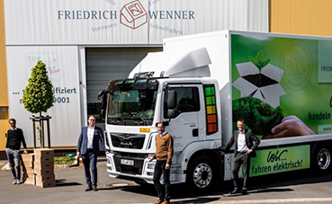 Friedrich Wenner incorpora un camión eléctrico MAN