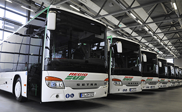 Siete autocares Setra Low Entry, para el distrito de Mittelsachsen