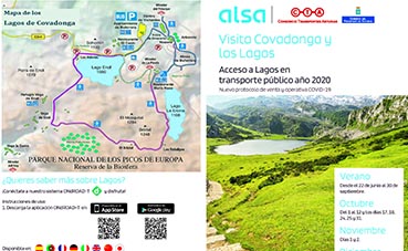 Activo en Asturias el nuevo plan de transporte a los lagos de Covadonga