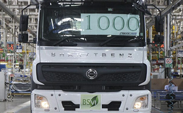 BharatBenz alcanza el hito de producción su nueva gama de camiones