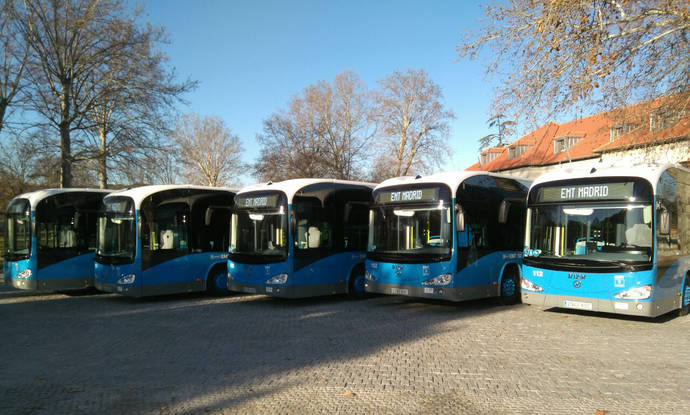 Madrid estrena sus primeros 15 autobuses 100% eléctricos, entregados por Irizar