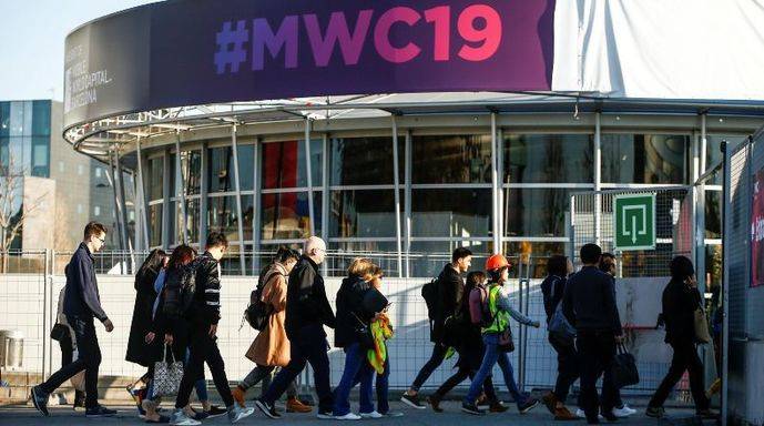 Entrada al Mobile World Congress 2019.