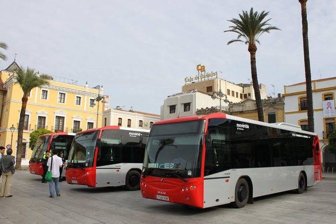 Autobuses urbanos de la ciudad de Mérida.