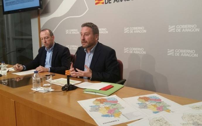 Momento de la presentación del nuevo mapa concesional de Aragón.