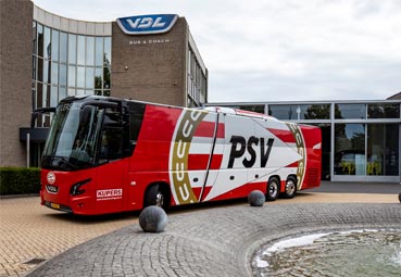 VDL Bus & Coach ofrece un nuevo autocar para el PSV Eindhoven
