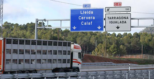 Restricciones de tráfico en Cataluña a camiones para 2021