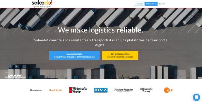 Saloodo: la plataforma online para contratar transporte que pertenece a DHL