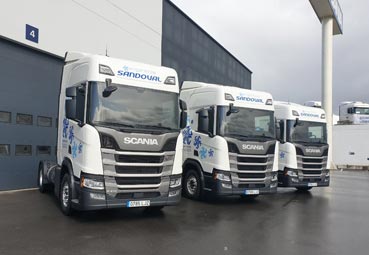 Frigoríficos Sandoval incorpora tres tractoras GNL de Scania