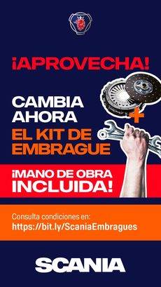 Scania lanza una campaña de cambio de embrague para los vehículos