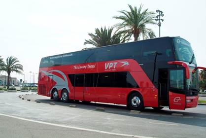 VPT Tours se refuerza con 20 Buses turísticos para circuitos por España y Europa