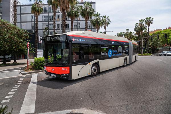 Primer mes de operación electrificada de la línea de autobuses H16