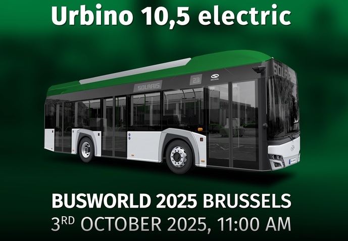 Solaris presentará su Urbino 10.5 eléctrico con propulsión modular