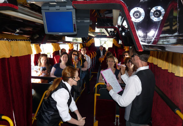 Teatro Bus en Barcelona presenta una versión de Don Quijote.