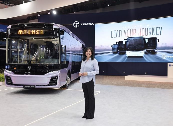 Temsa brilla en Busworld 2025 con el bus Avenue Neo eléctrico