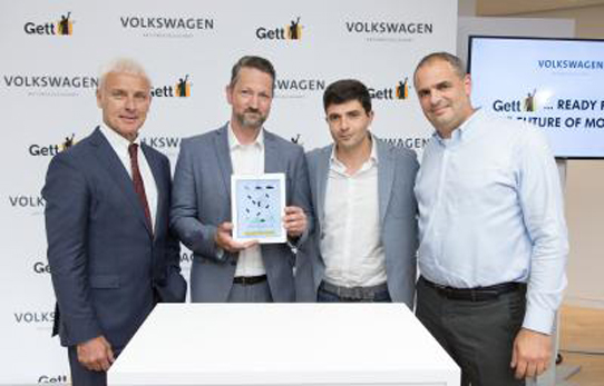 VW y Gett anuncian pacto para aumentar su actividad europea