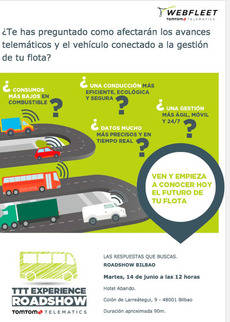 Invitación al Road Show de Tom Tom.