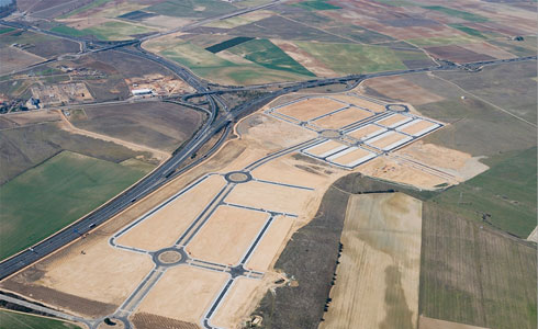 Nueva conexión viaria del Parque Logístico Industrial de Tordesillas con la A-6