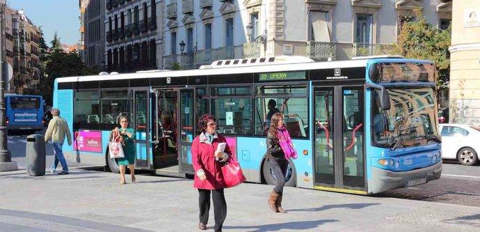 Un autobús de la EMT de Madrid.