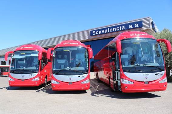 Transvia acaba de recibir nueve nuevos autocares Scania.